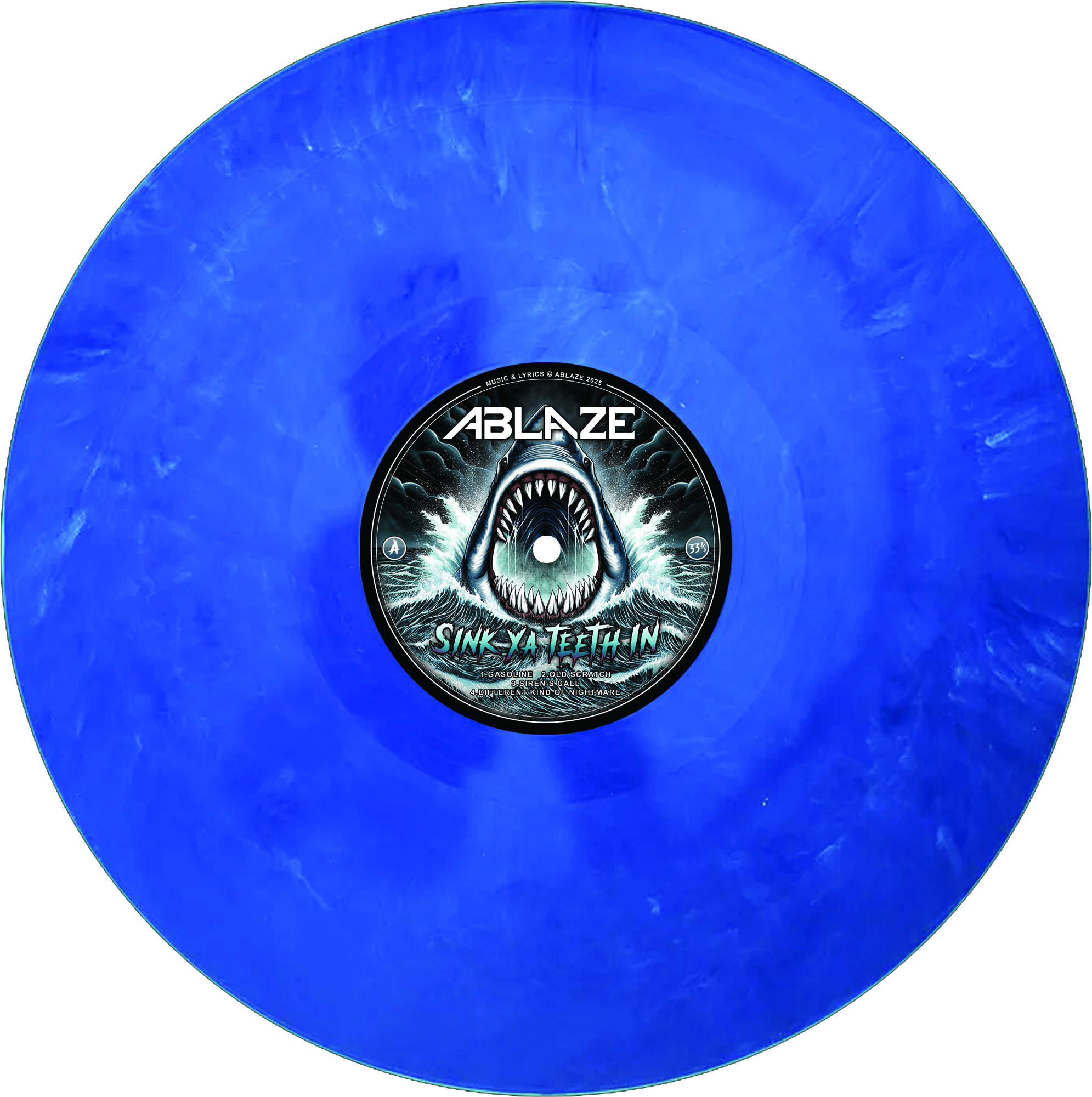 Ablaze Sink Ya Teeth In SCR Label example